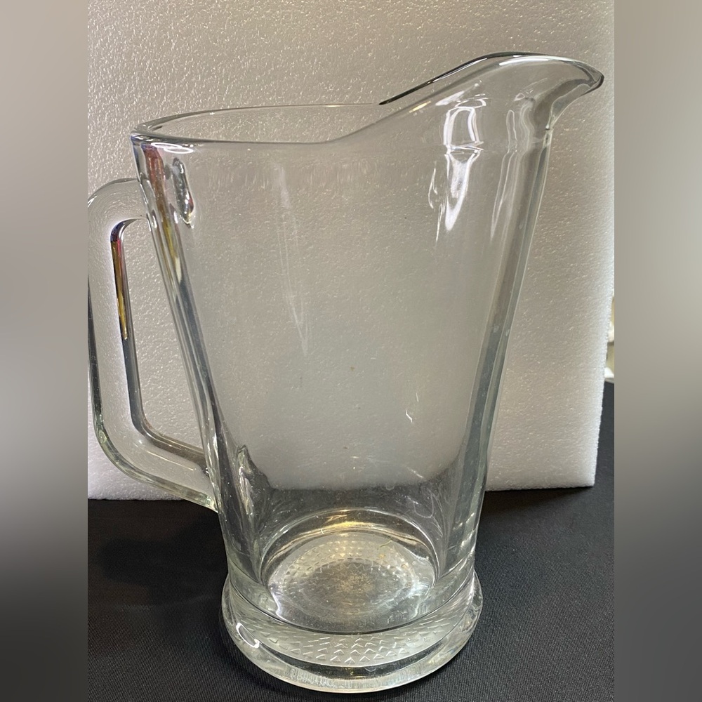 Clear Glass Pitcher - Picture 2 of 3